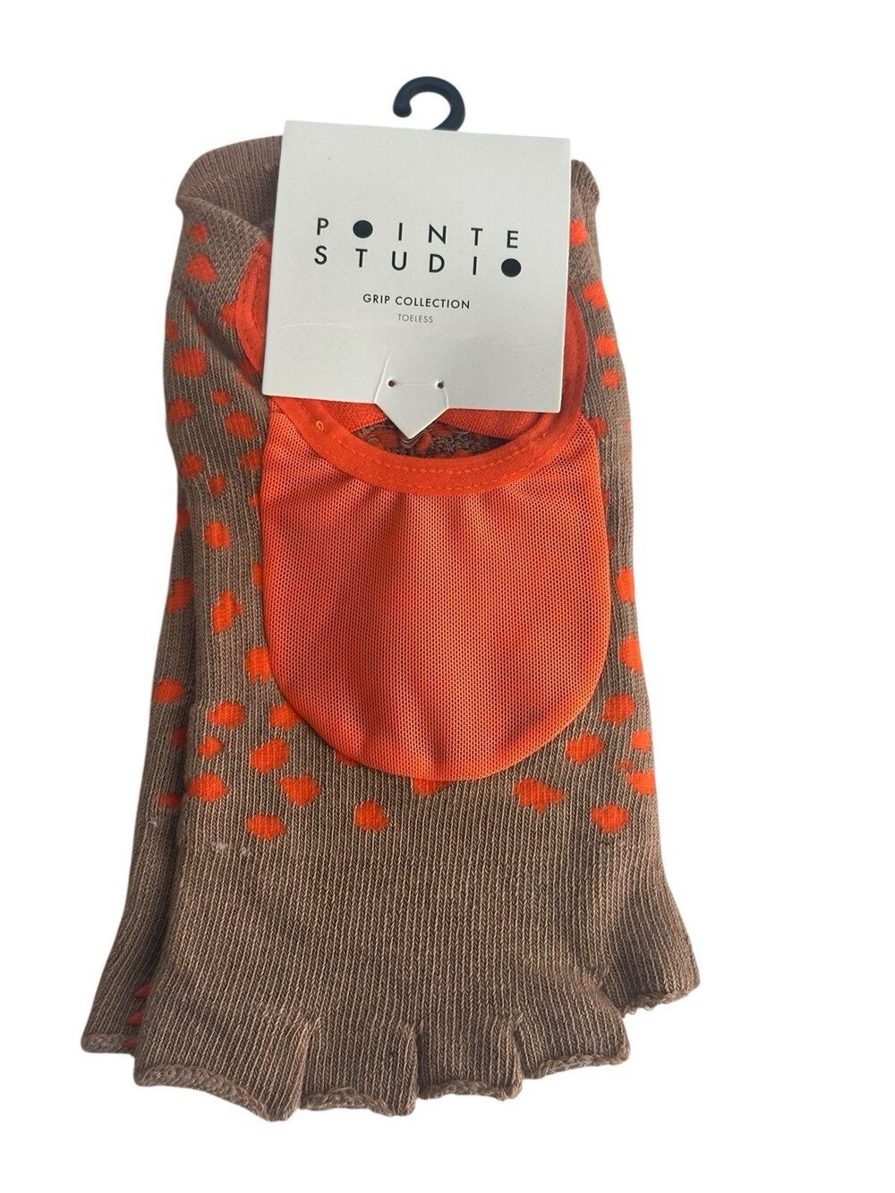 pointe studio grip collection Dots Toeless Grip Socks Size M/L